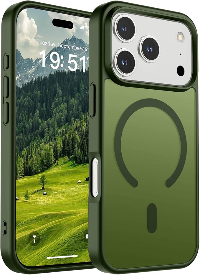 Funda Magsafe para Iphone 17 Pro con grado de proteccion Militar Translucida.