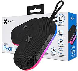 Parlante inalámbrico portátil con luces LED y base magnética